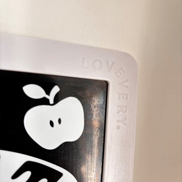 Lovevery Framed Mirror and High Contrast Black and White Picture Stand - Picture 3 of 6